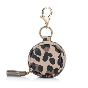 Itzy Ritzy Leopard Print Pacifier Case with Gold Hardware